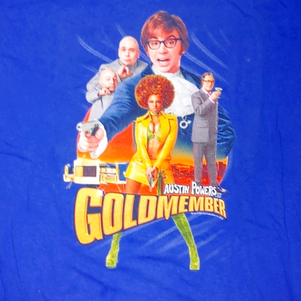 Austin Powers In Goldmember (2002) Mike Myers & Beyoncé Knowles VINTAGE t shirt
